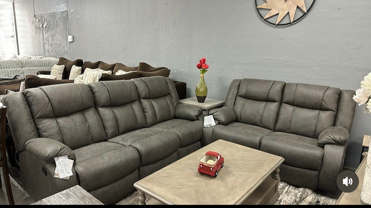 First Base Sofa and Loveseat Set
