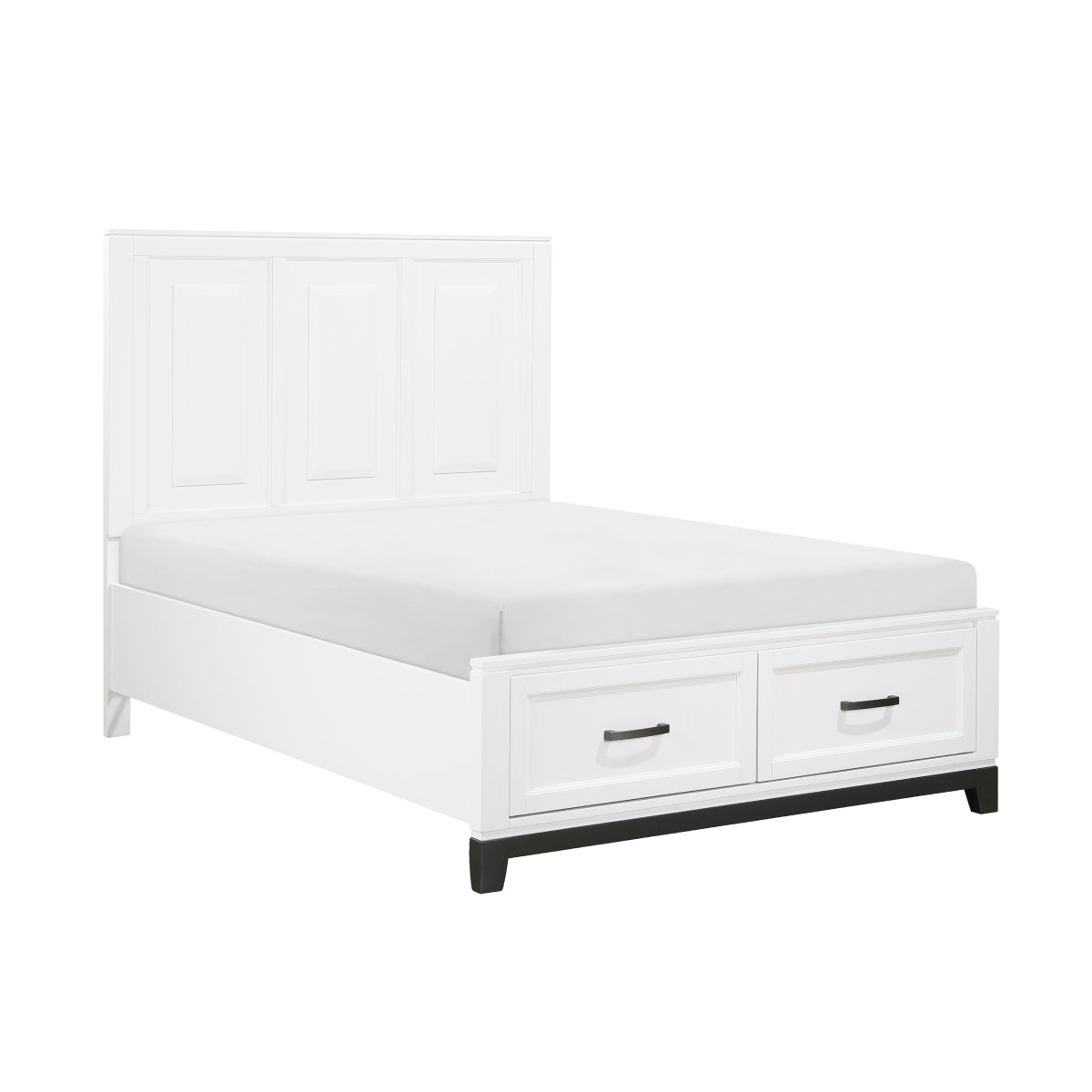 Garretson 1450WHF-1 white Full storage bed side view