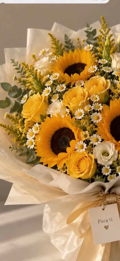 Flores Amarillas custom yellow flower bouquet
