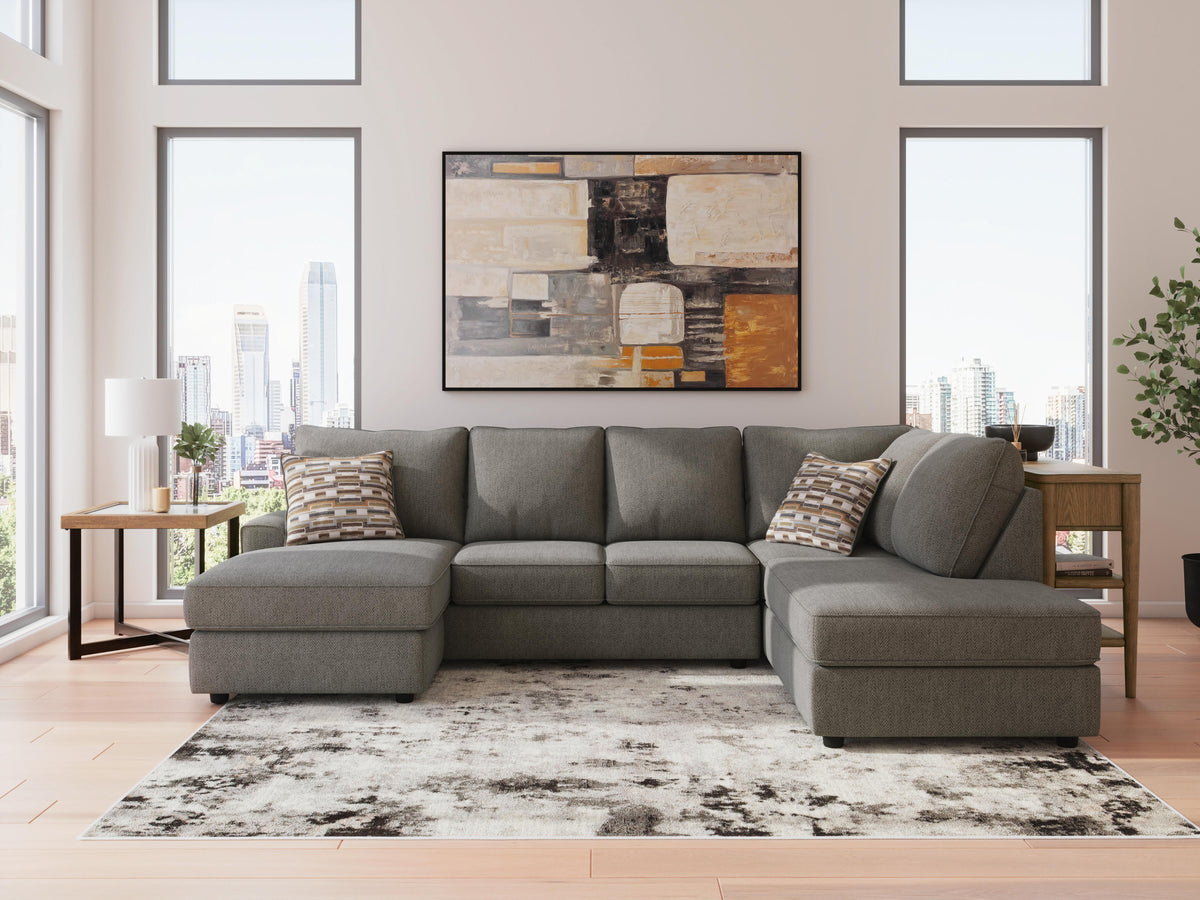 Ashley O'Phannon Putty 2-piece sectional with chaise – room scene