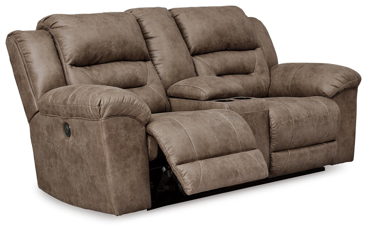Stoneland Fossil power reclining sofa and loveseat