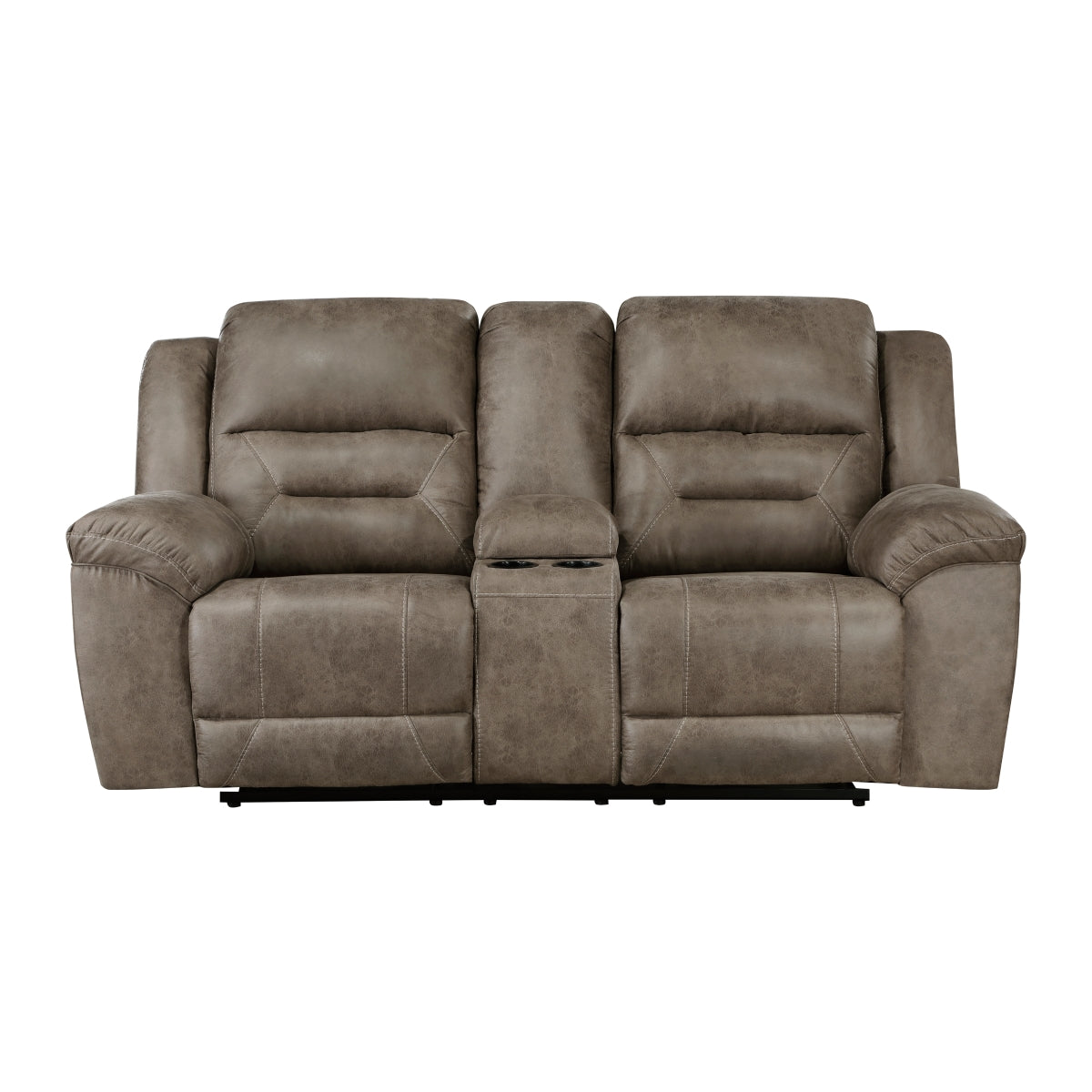 Homelegance Hazen Brown reclining loveseat