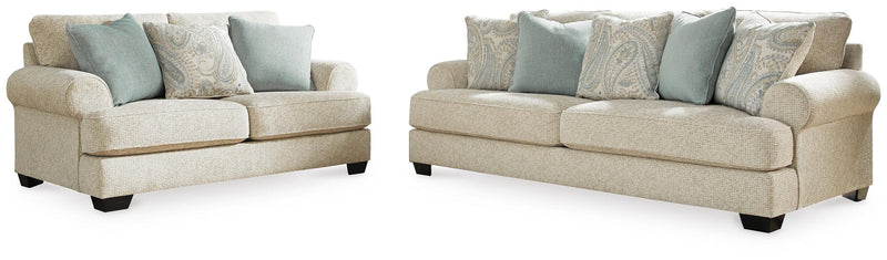 Monaghan Sandstone sofa and loveseat