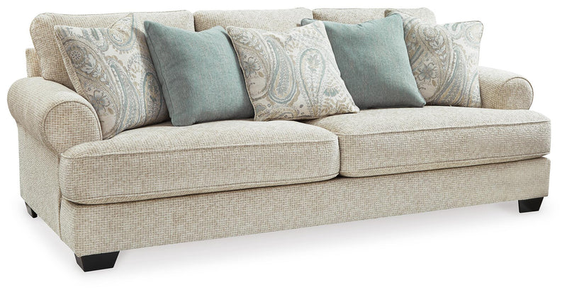 Monaghan Sandstone sofa and loveseat