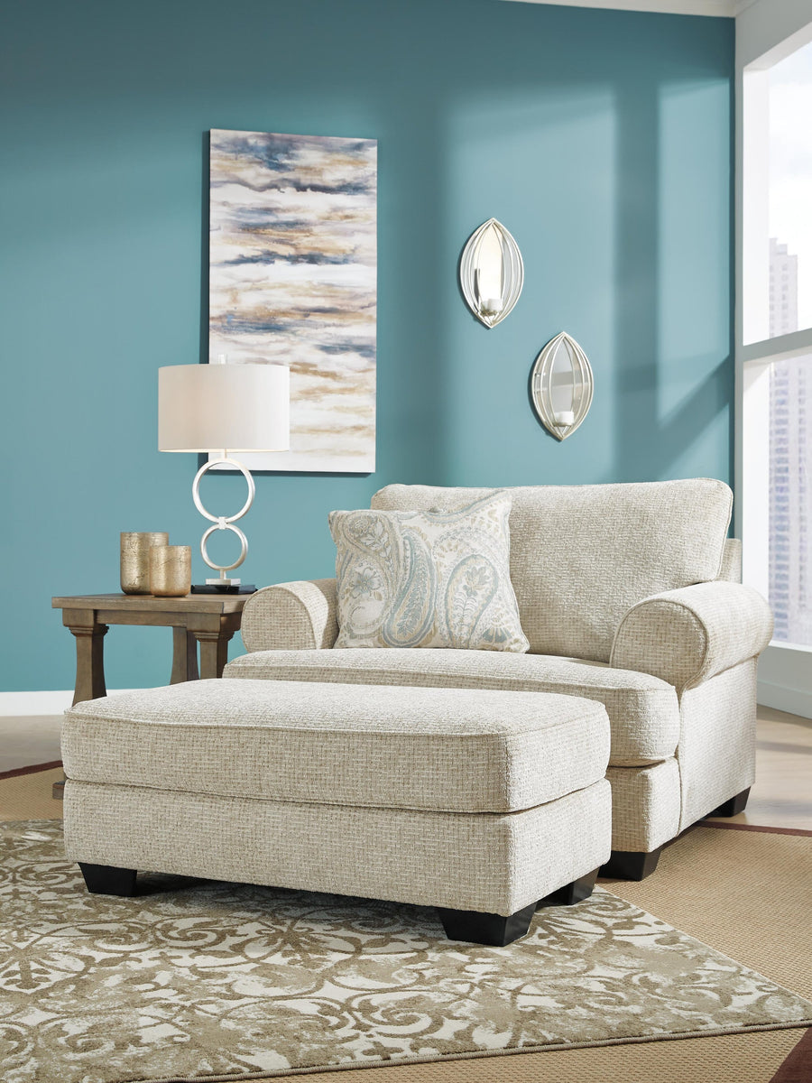 Monaghan Sandstone chair and ottoman