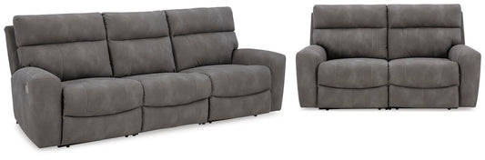 Next-Gen DuraPella Slate sofa and loveseat