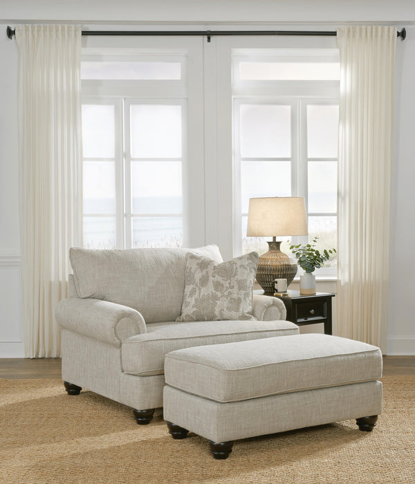 Asanti Fog chair and ottoman — product view 2