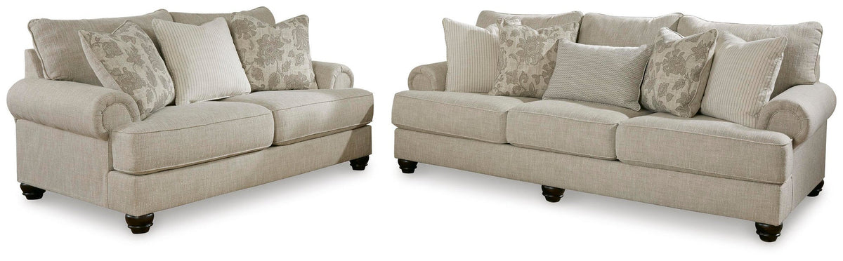 Asanti Fog sofa and loveseat — product view 1
