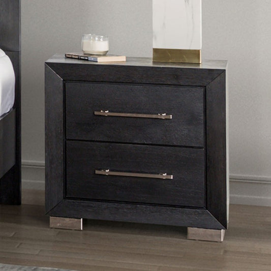 Ashbourne FM7415BK-N nightstand with USB