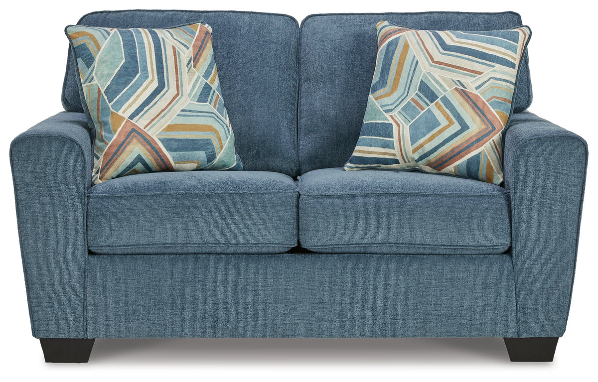 Cashton Sofa and Loveseat – Blue — product view 4