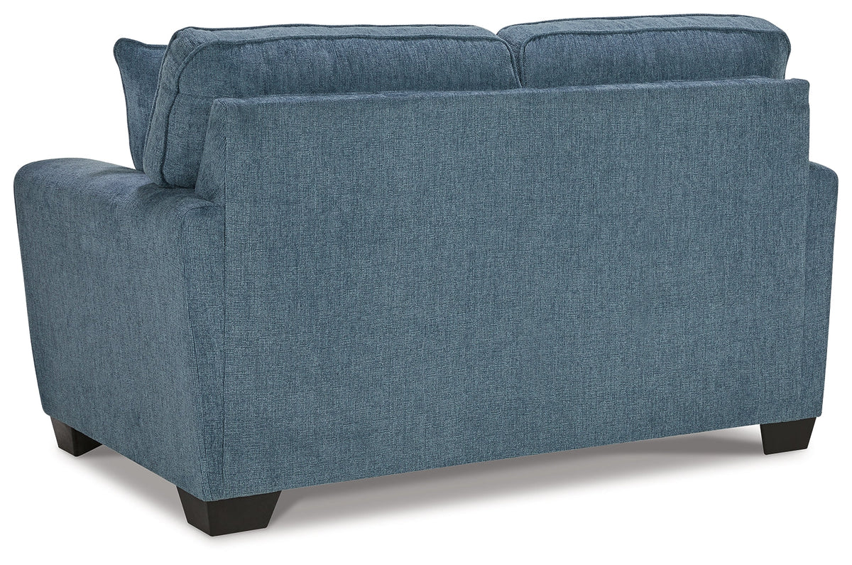 Cashton Sofa and Loveseat – Blue — product view 5