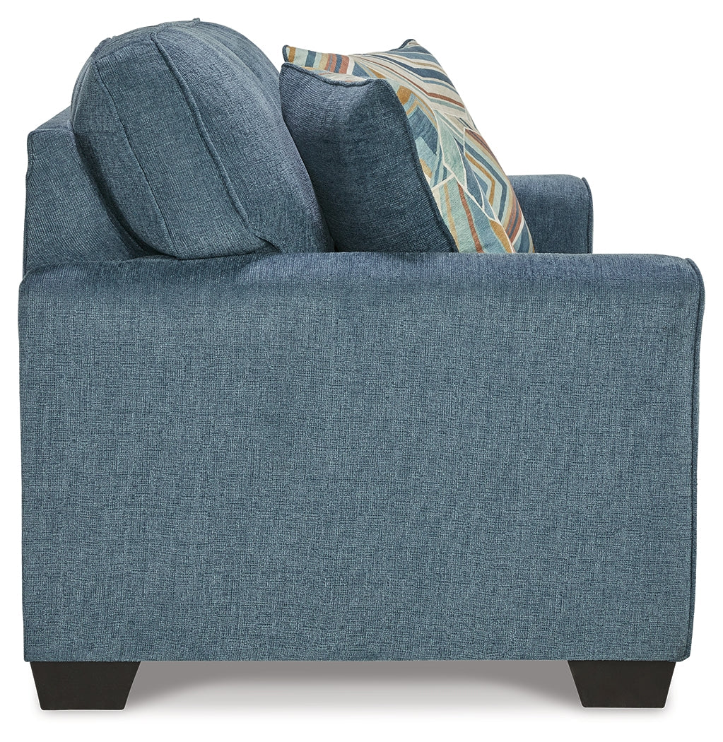 Cashton Sofa and Loveseat – Blue — product view 6