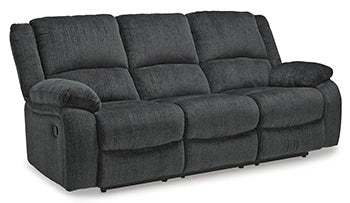 Draycoll Reclining Sofa and Loveseat – Slate — product view 4