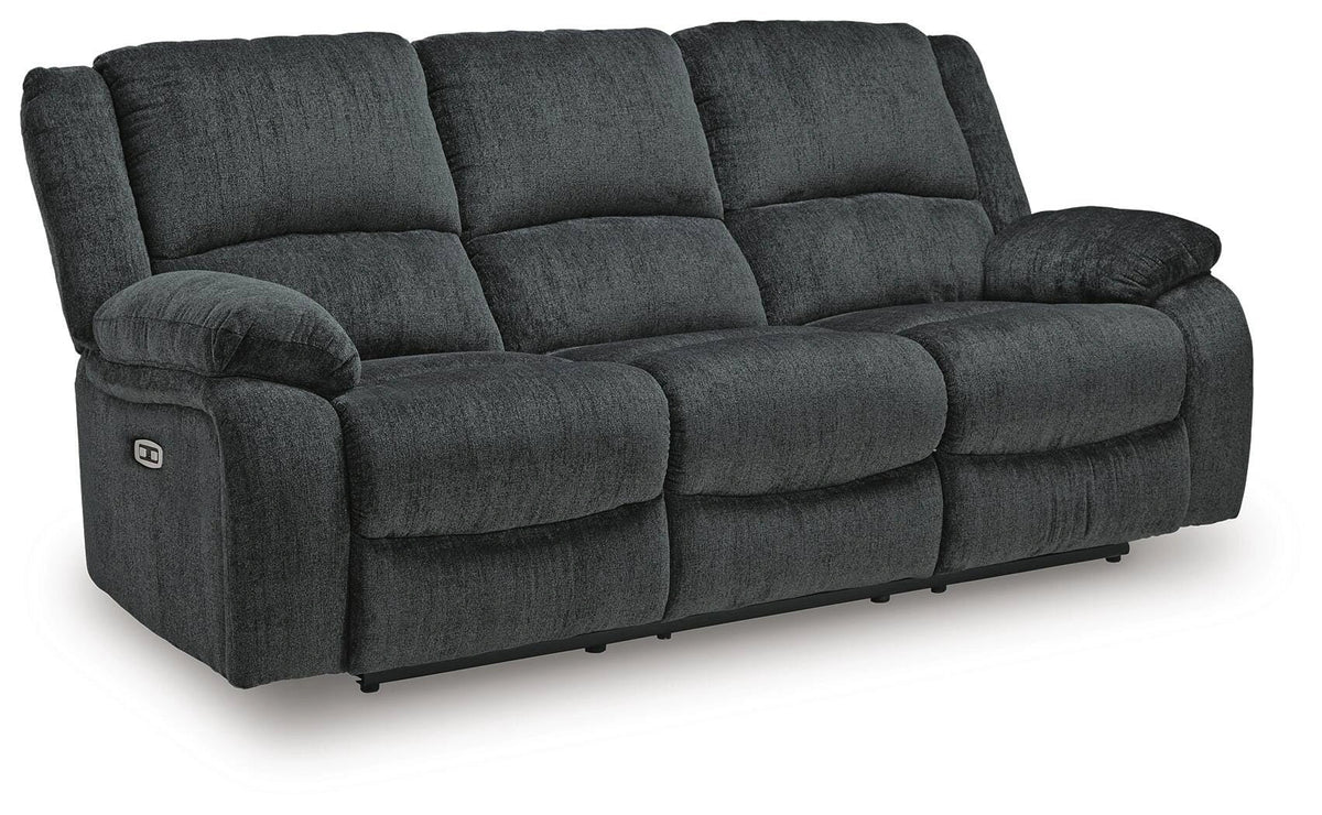 Draycoll Reclining Sofa and Loveseat – Slate — product view 7