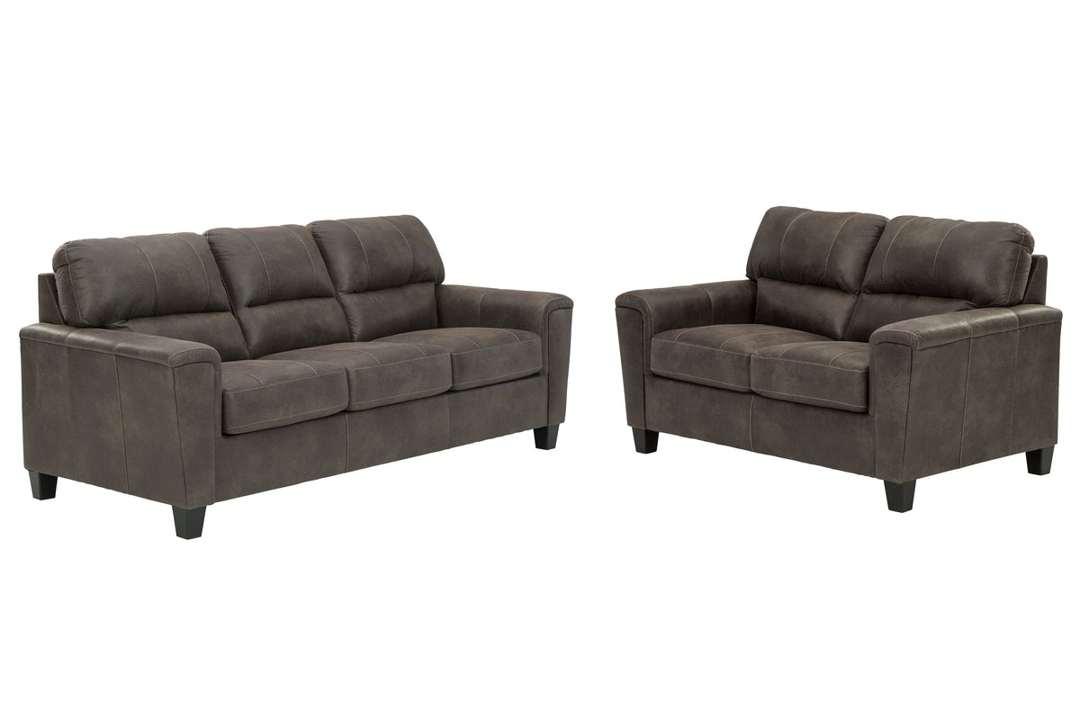 Navi Sofa and Loveseat – Smoke — product view 1
