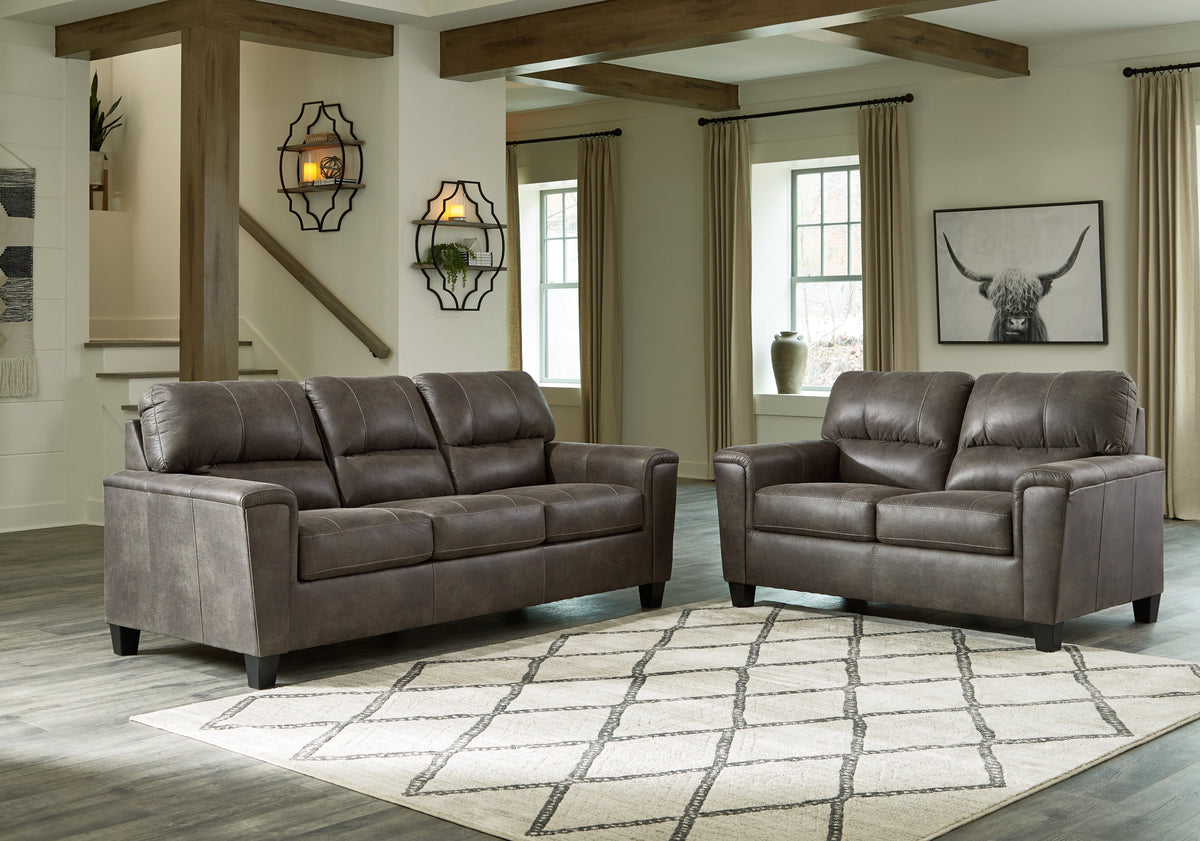 Navi Sofa and Loveseat – Smoke — product view 5