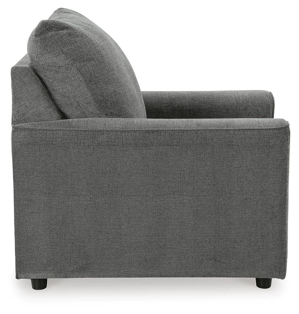 Stairatt Chair and Ottoman – Gravel — product view 5
