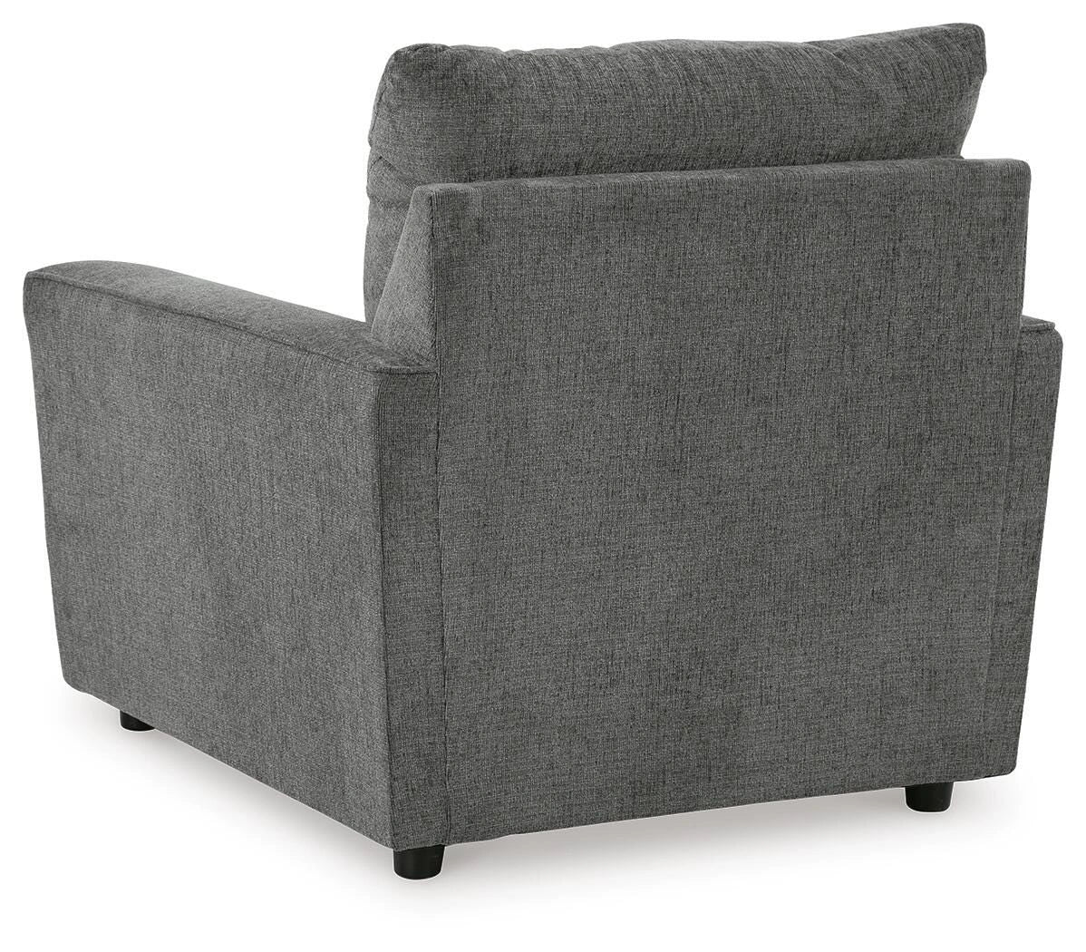 Stairatt Chair and Ottoman – Gravel — product view 6