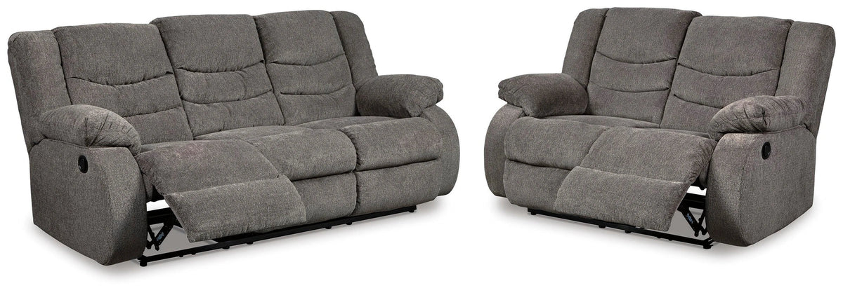 Tulen Reclining Sofa and Loveseat – Gray — product view 2