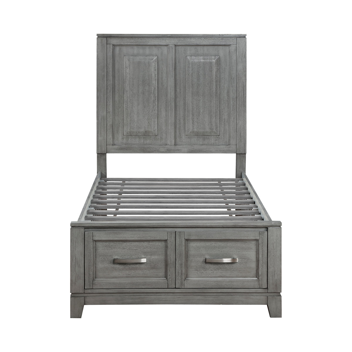 Garretson 1450T-1 gray Twin storage bed detail