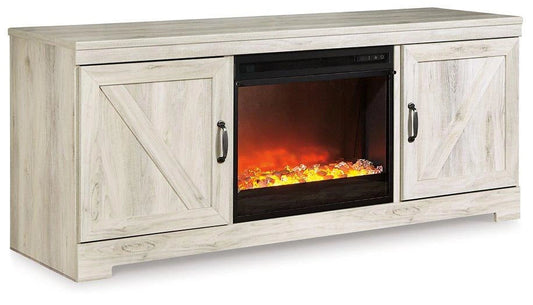 Bellaby TV stand with electric fireplace — view 1