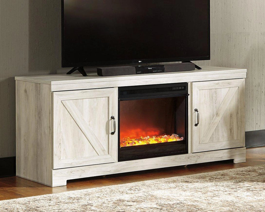 Bellaby TV stand with electric fireplace — view 2