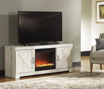Bellaby TV stand with electric fireplace — view 3