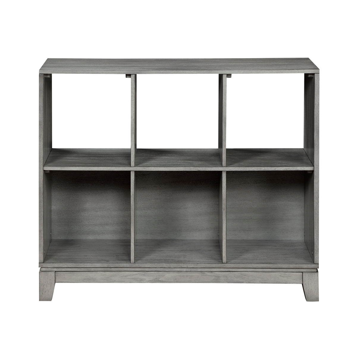 Garretson 1450-17 gray 6-shelf bookcase