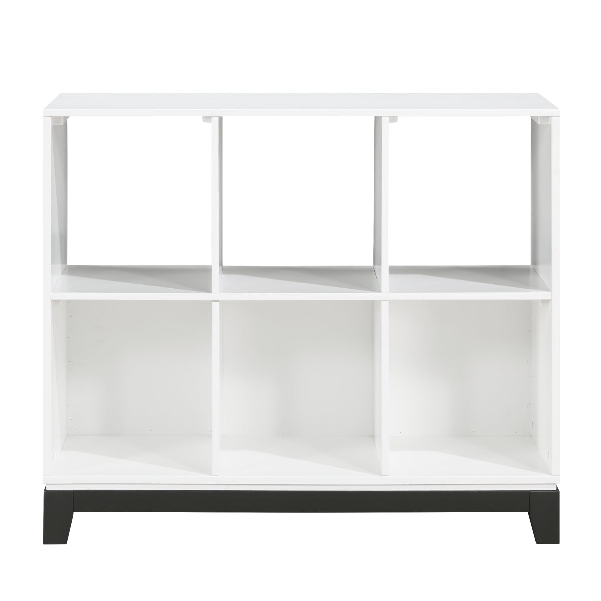 Garretson 1450WH-17 white 6-shelf bookcase