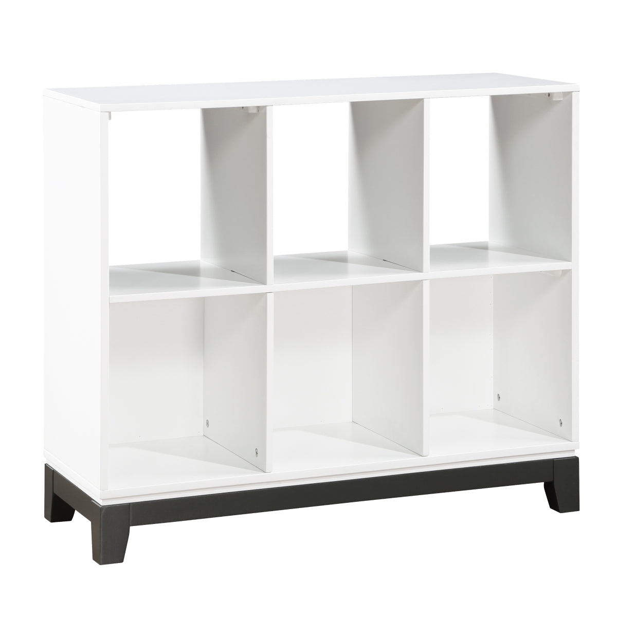 Garretson 1450WH-17 white bookcase side view