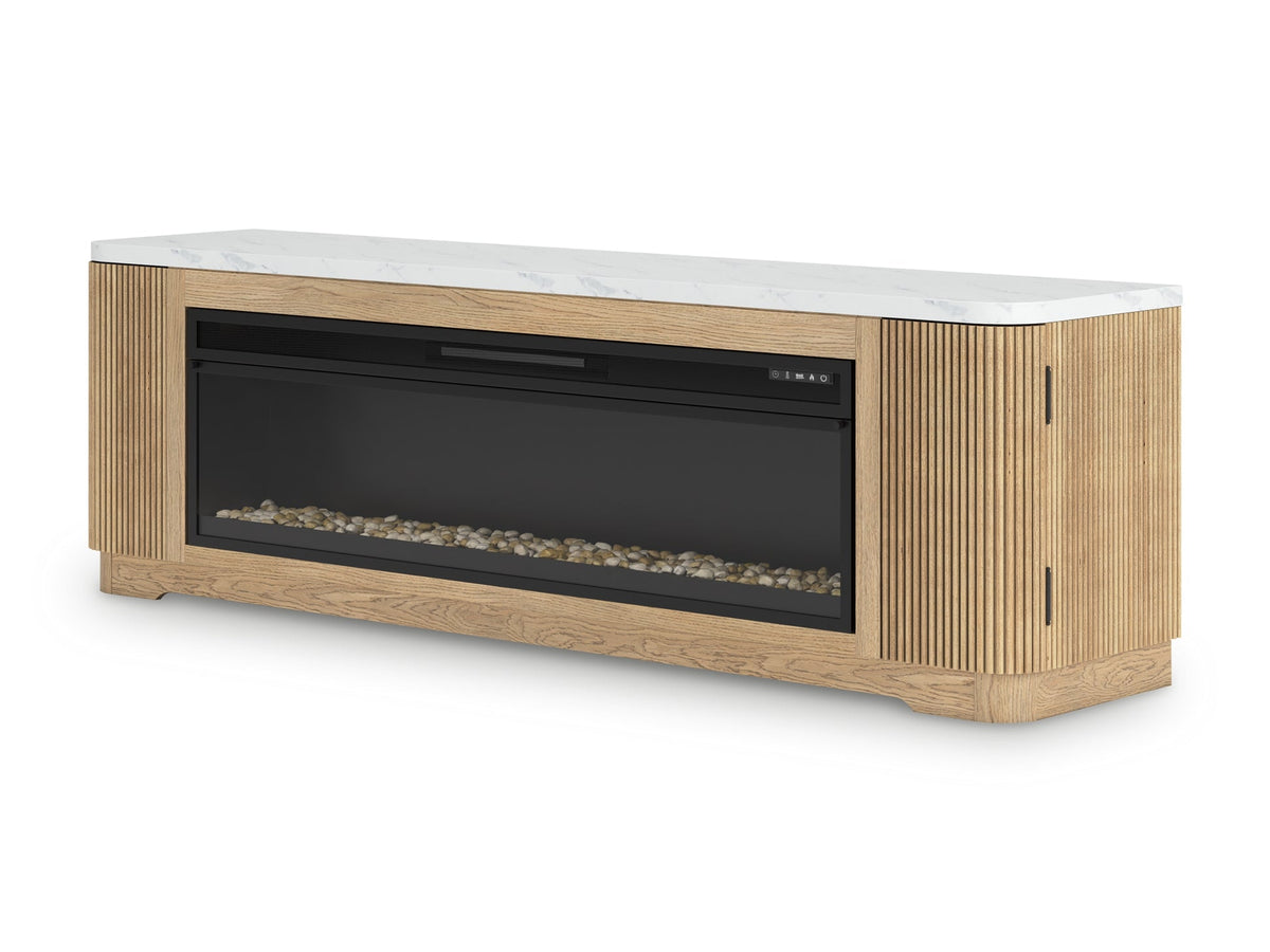 Camdill TV stand with electric fireplace — view 3
