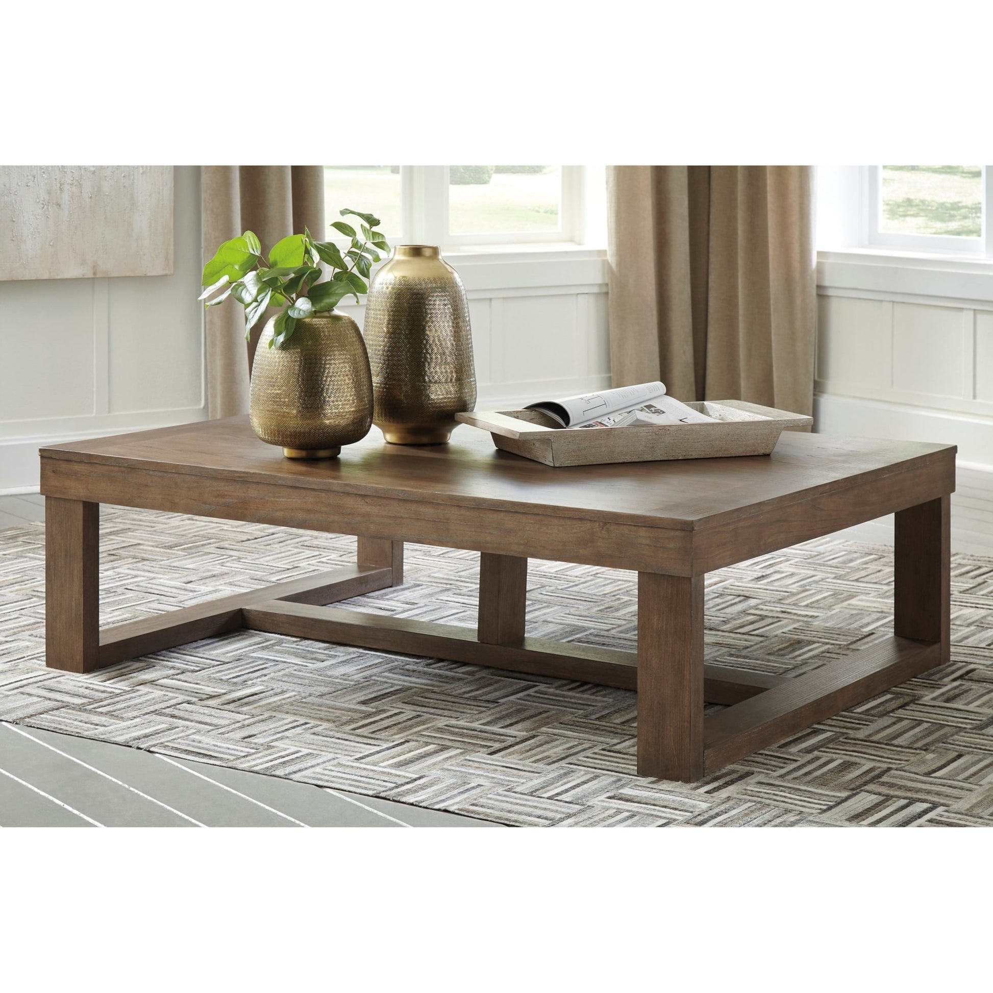 Ashley Cariton T471-1 coffee table lifestyle view