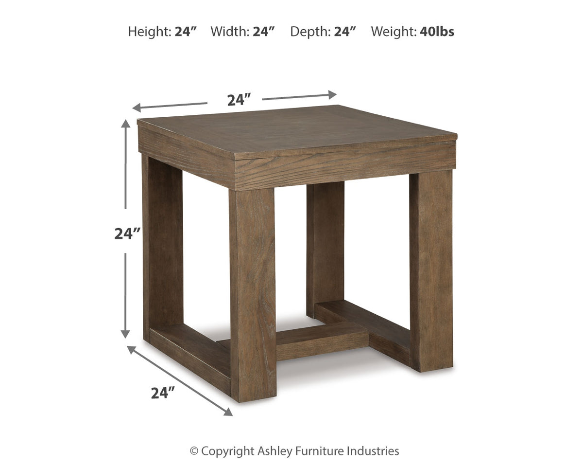 Ashley Cariton T471-2 end table dimensions