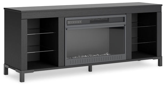 Cayberry electric fireplace TV stand — view 1