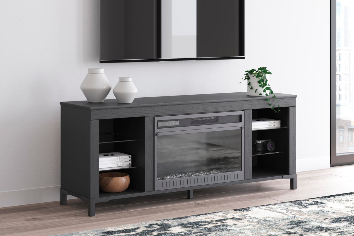 Cayberry electric fireplace TV stand — view 2