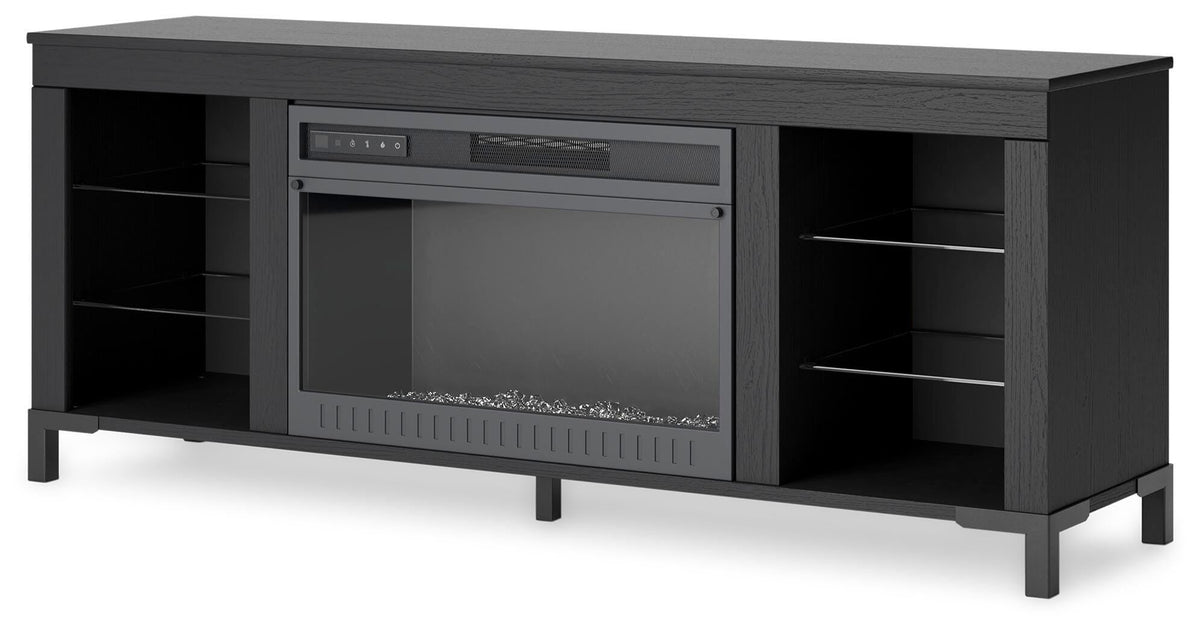 Cayberry electric fireplace TV stand — view 3