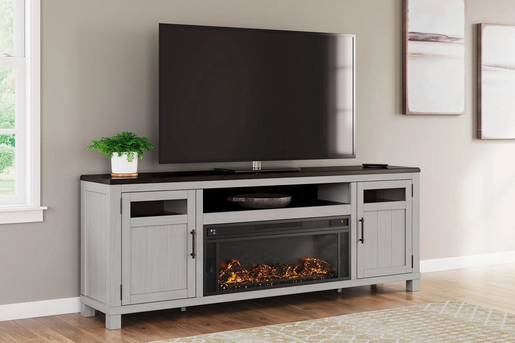 Darborn TV stand with electric fireplace — view 2