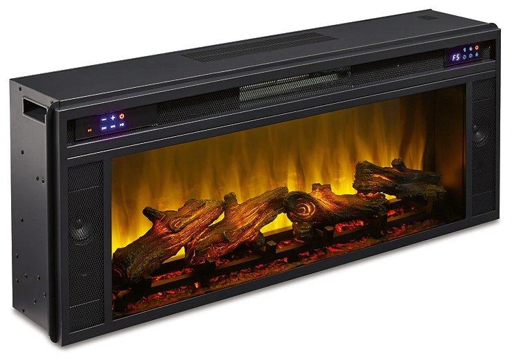 Darborn TV stand with electric fireplace — view 3
