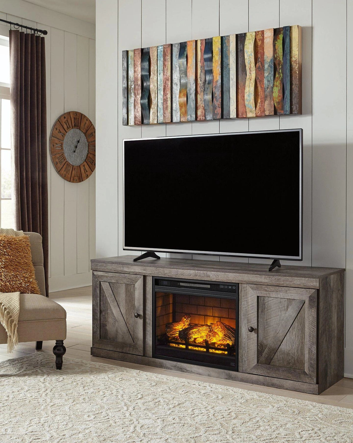 Ashley EW0440W7 electric fireplace package — view 2