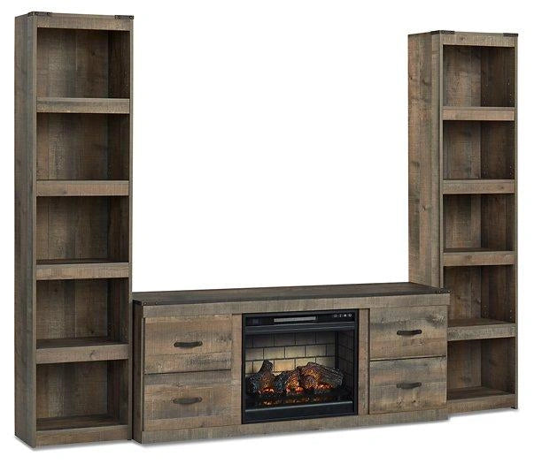 Ashley EW0446W11 electric fireplace package — view 1