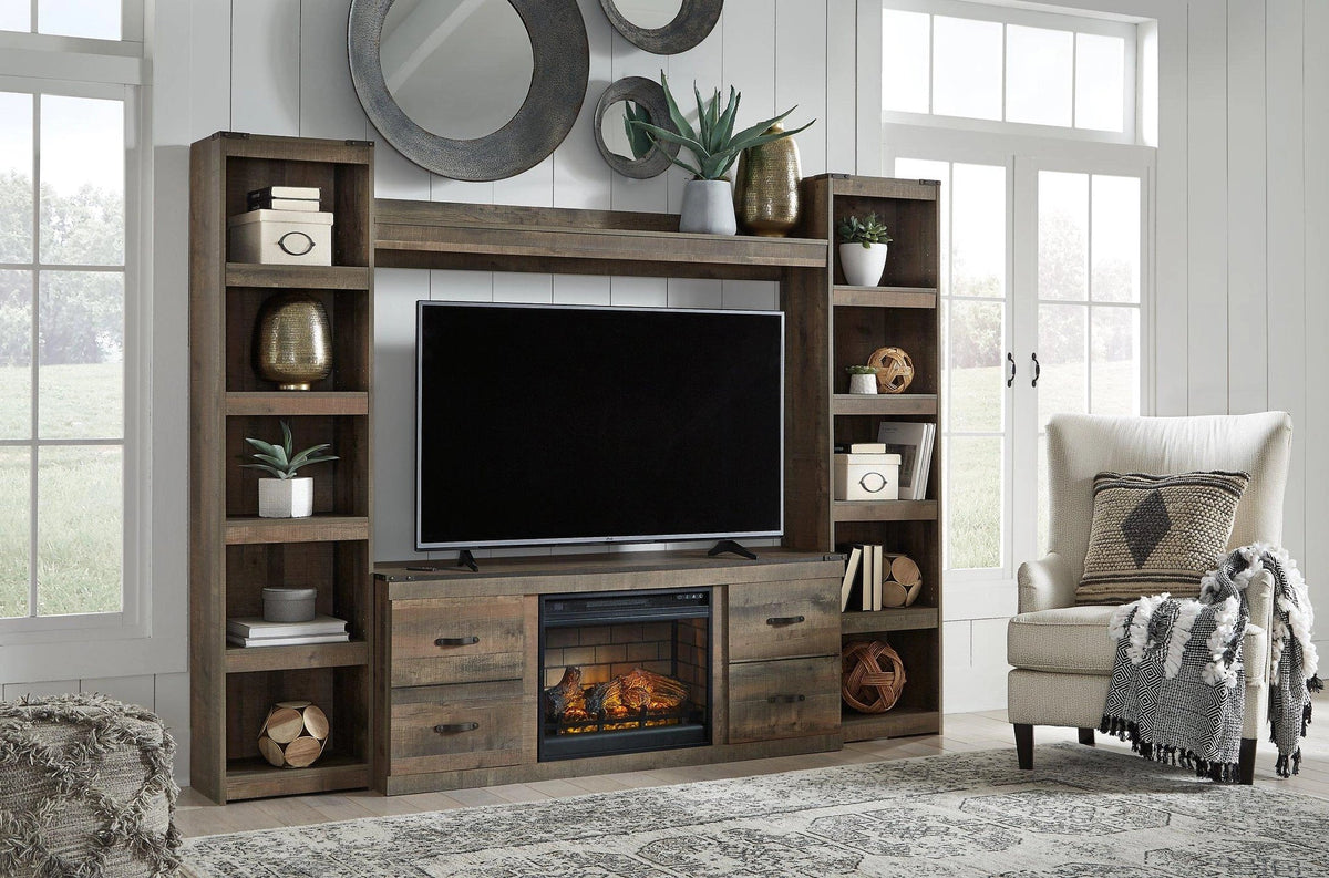 Ashley EW0446W9 electric fireplace package — view 2
