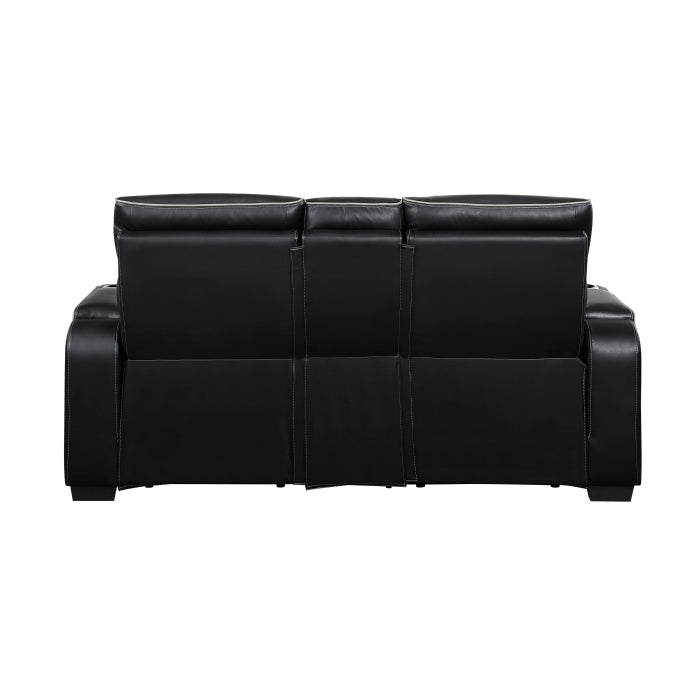 Fairway 2-Piece Power Reclining Sofa & Loveseat Set - Black - view 8