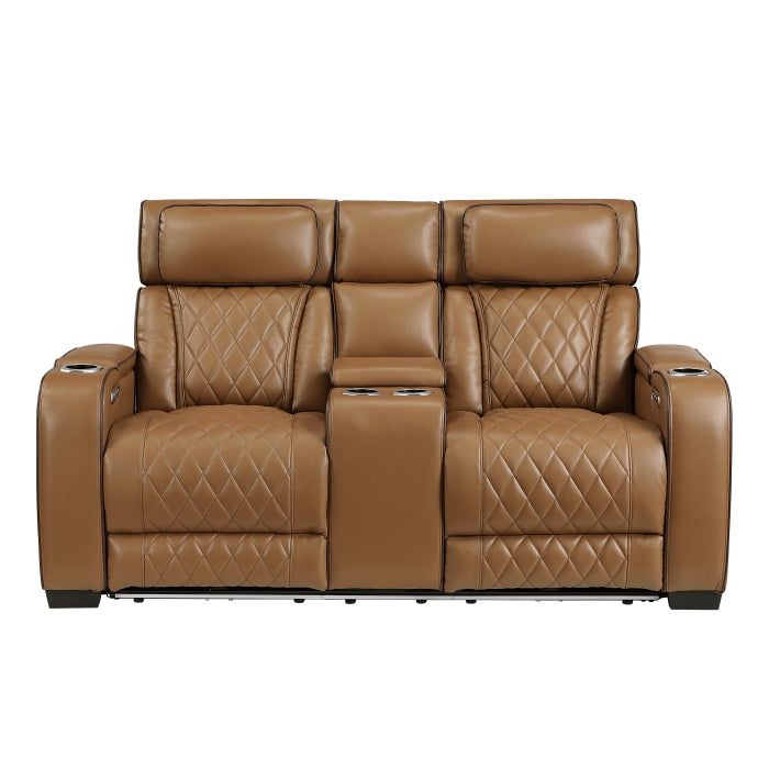 Fairway 2-Piece Power Reclining Sofa & Loveseat Set - Brown - view 6