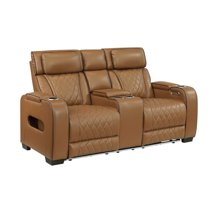 Fairway 2-Piece Power Reclining Sofa & Loveseat Set - Brown - view 7