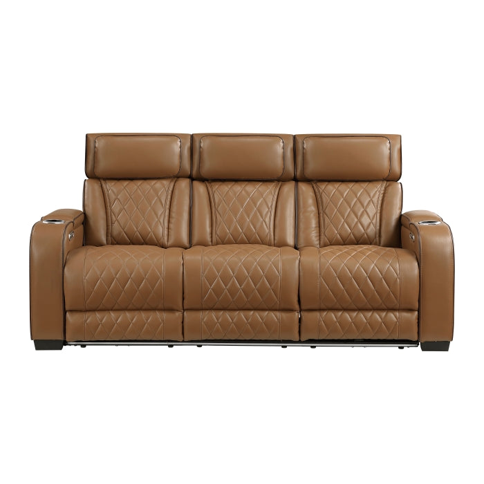 Fairway 2-Piece Power Reclining Sofa & Loveseat Set - Brown - view 2