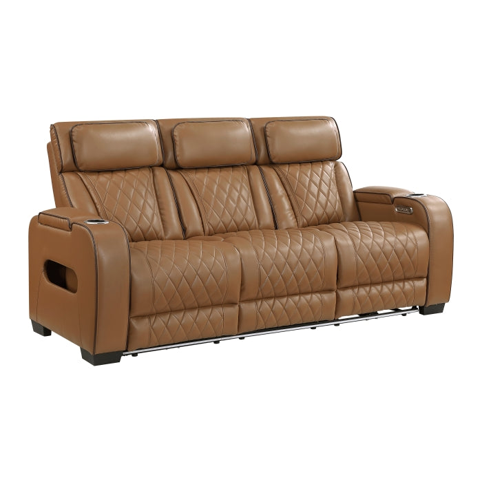 Fairway 2-Piece Power Reclining Sofa & Loveseat Set - Brown - view 3
