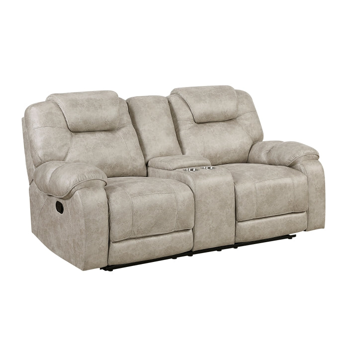 Gainesville pewter sofa and loveseat set - view 7