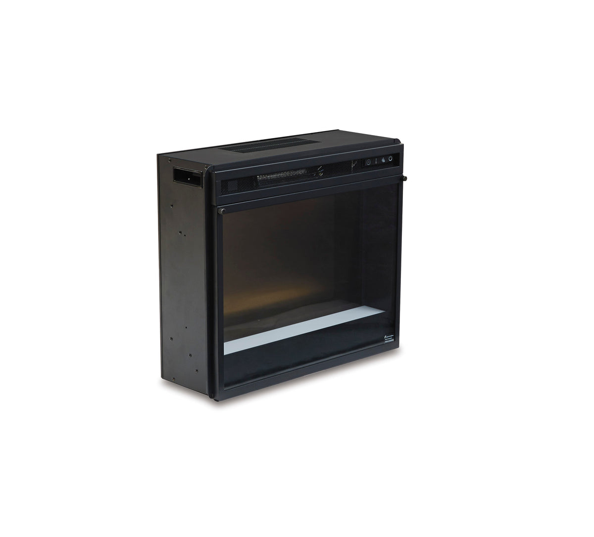 W100-02 glass/stone electric fireplace insert