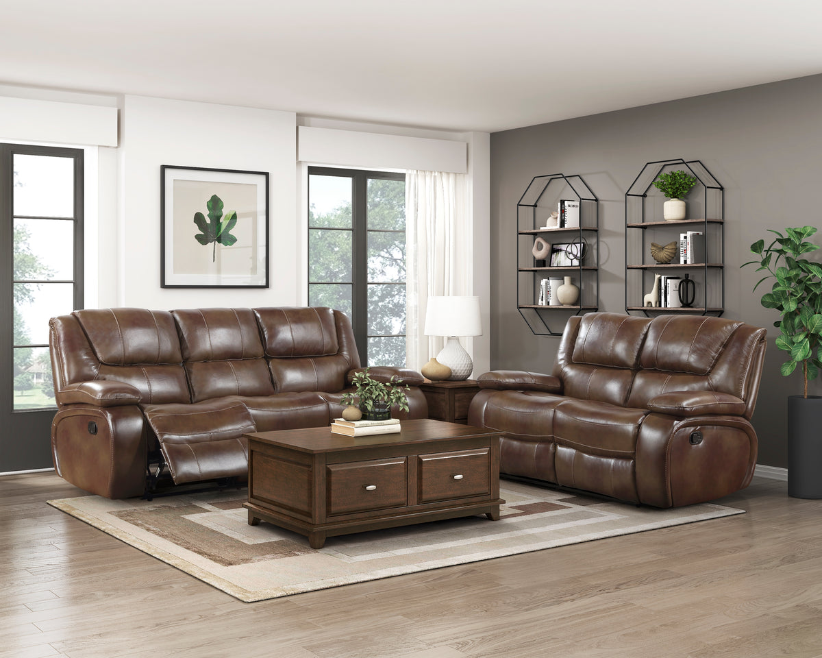 Homelegance 9639BR-2 Double Reclining Loveseat
