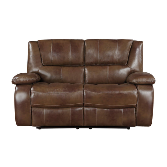 Homelegance 9639BR 2-Piece Reclining Sofa & Loveseat Set